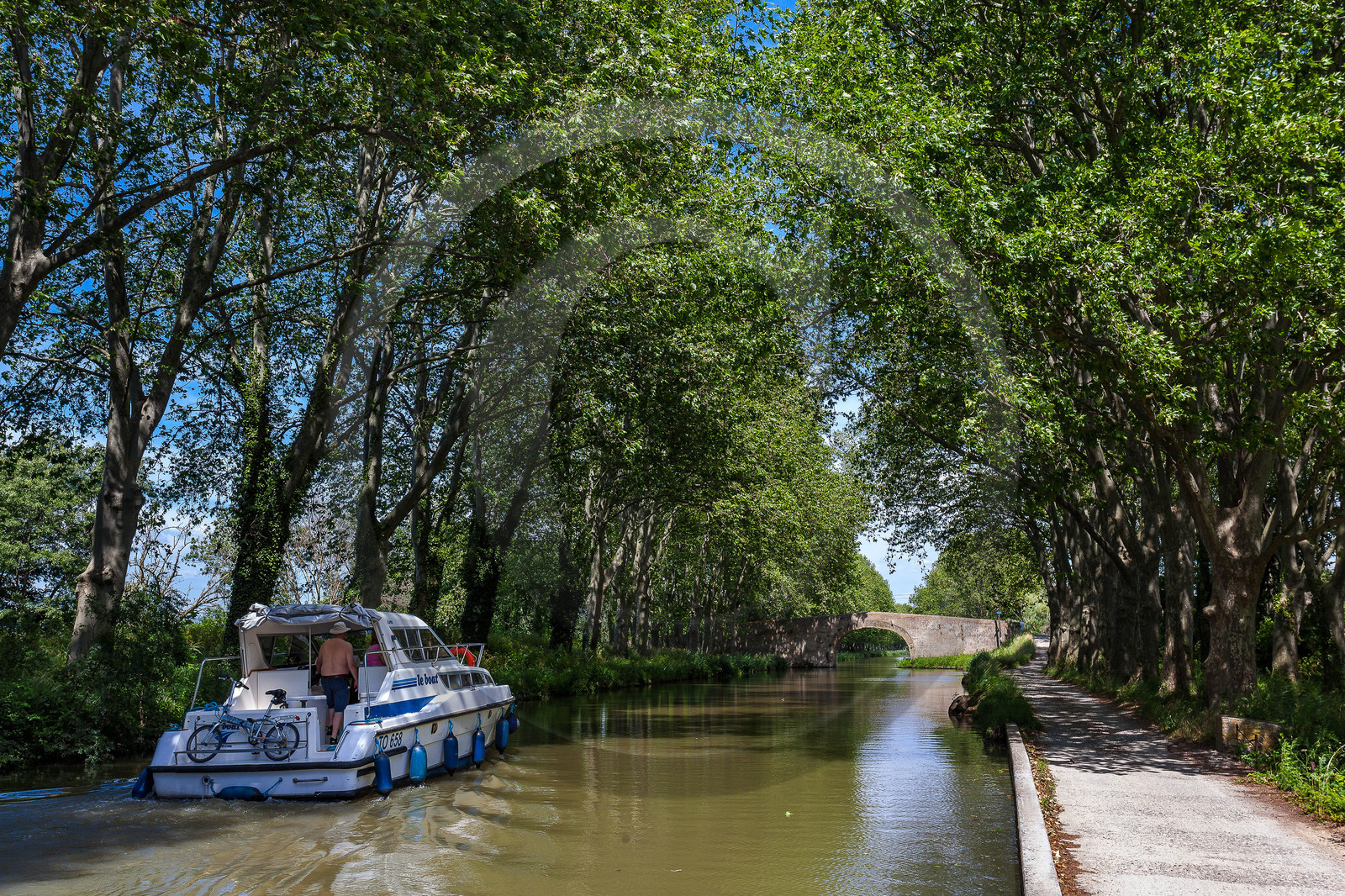 Canal du Midi, inscrit au Patrimoine mondial de l'UNESCO