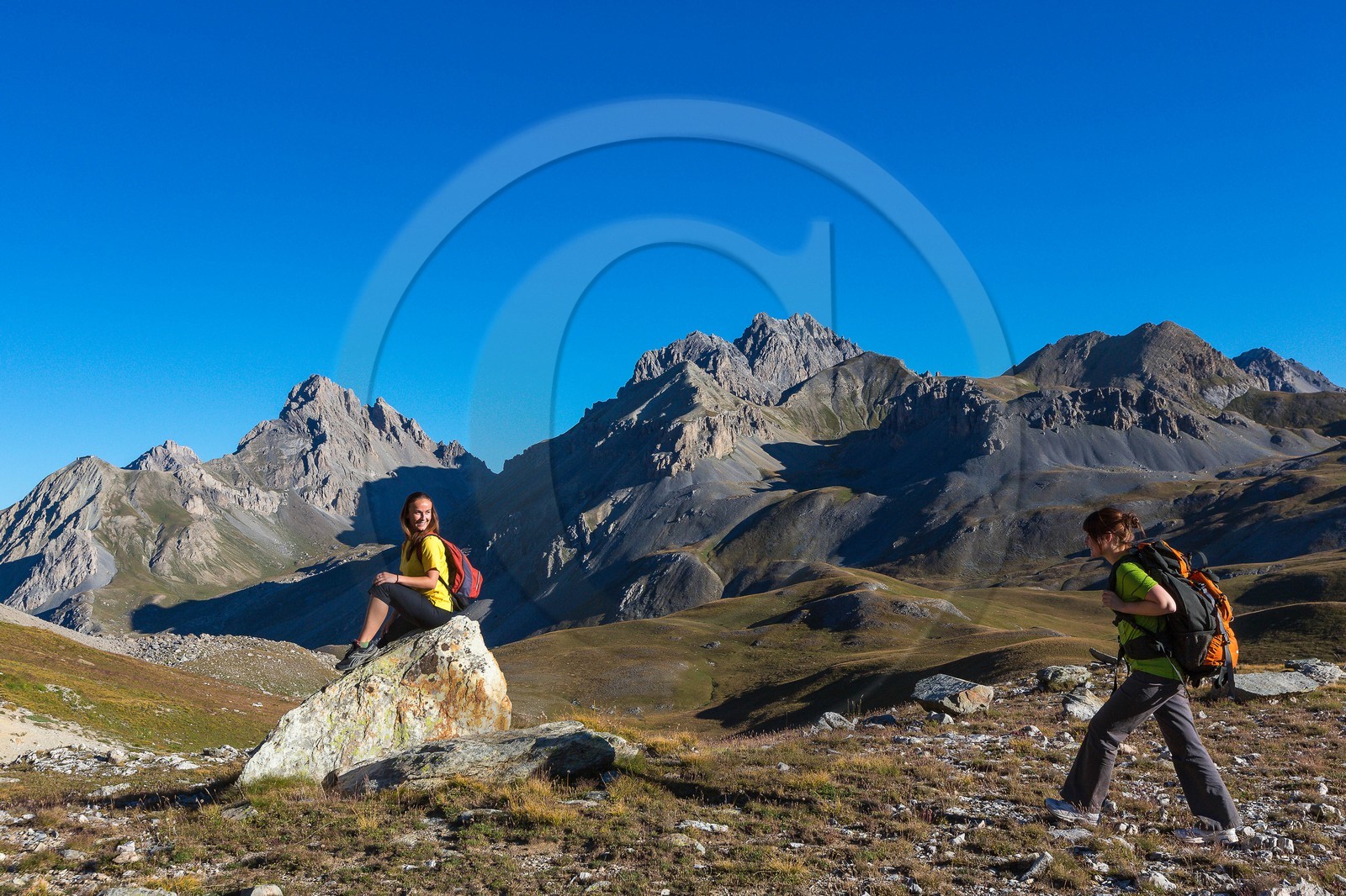 Col de la Gypière de l'Orenaye (2482m), La Meyna (3067m) et la Tête de Sautron (3165m)