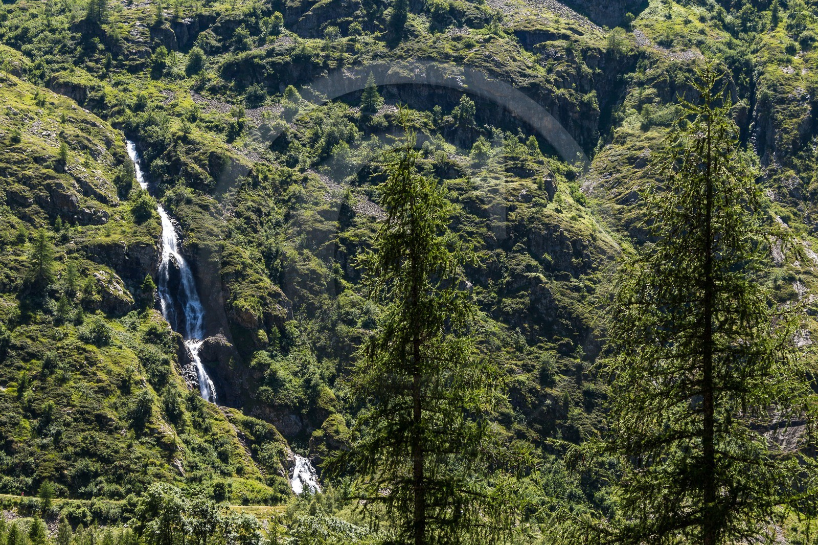 Vallée de Champoléon, cascade de Prelles
