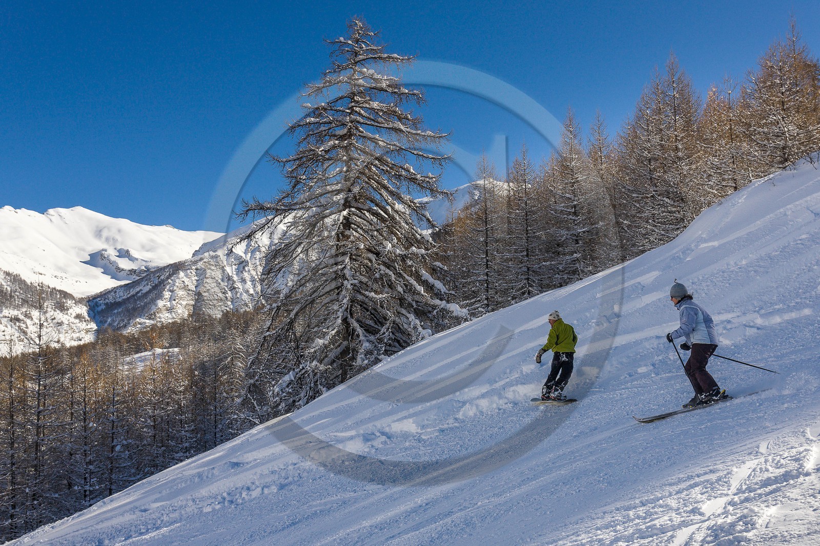 Crévoux, ski et snowboard