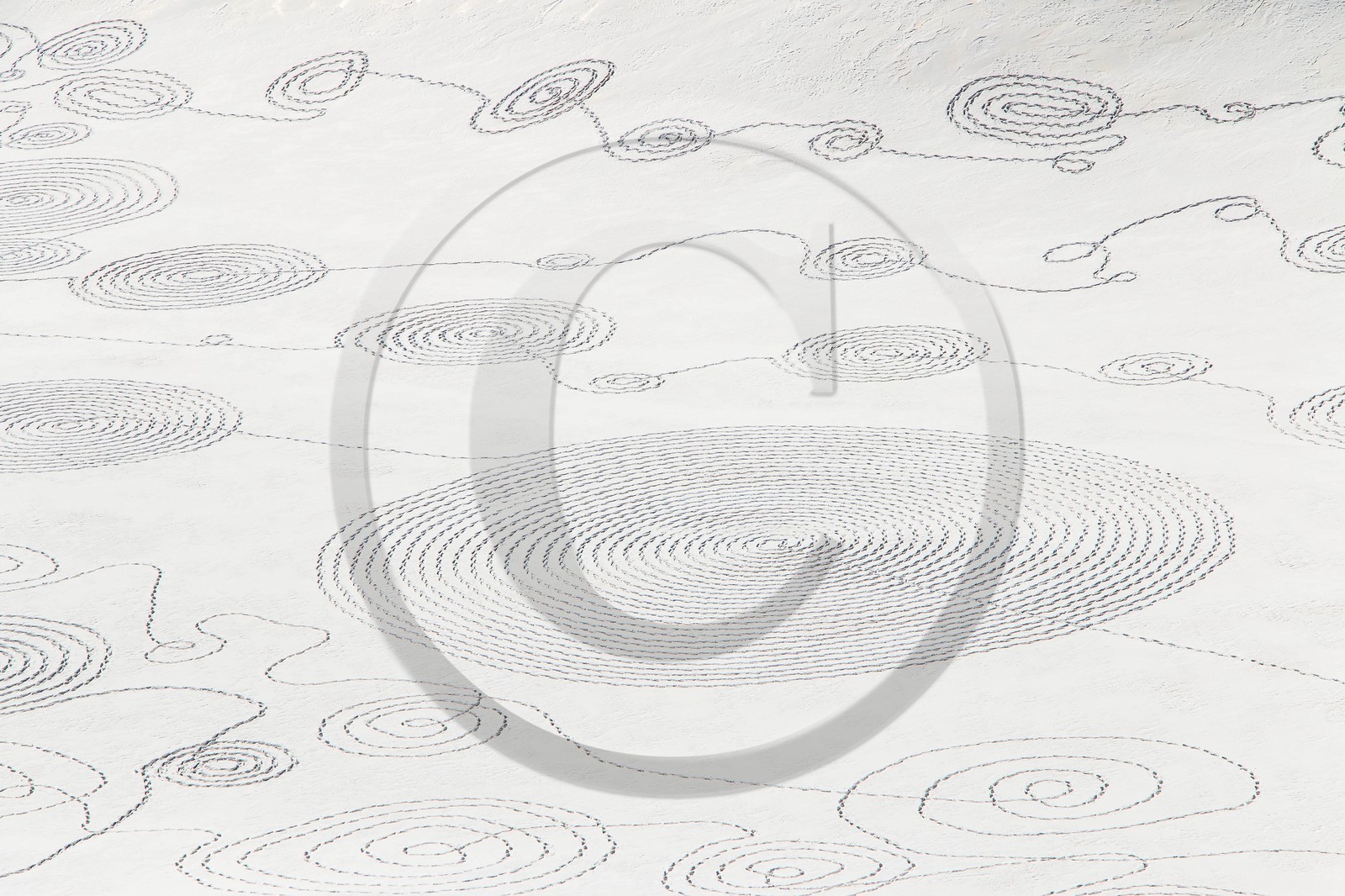 Serre-Chevalier, Snow drawings, une œuvre de l'artiste Sonja Hinrichsen