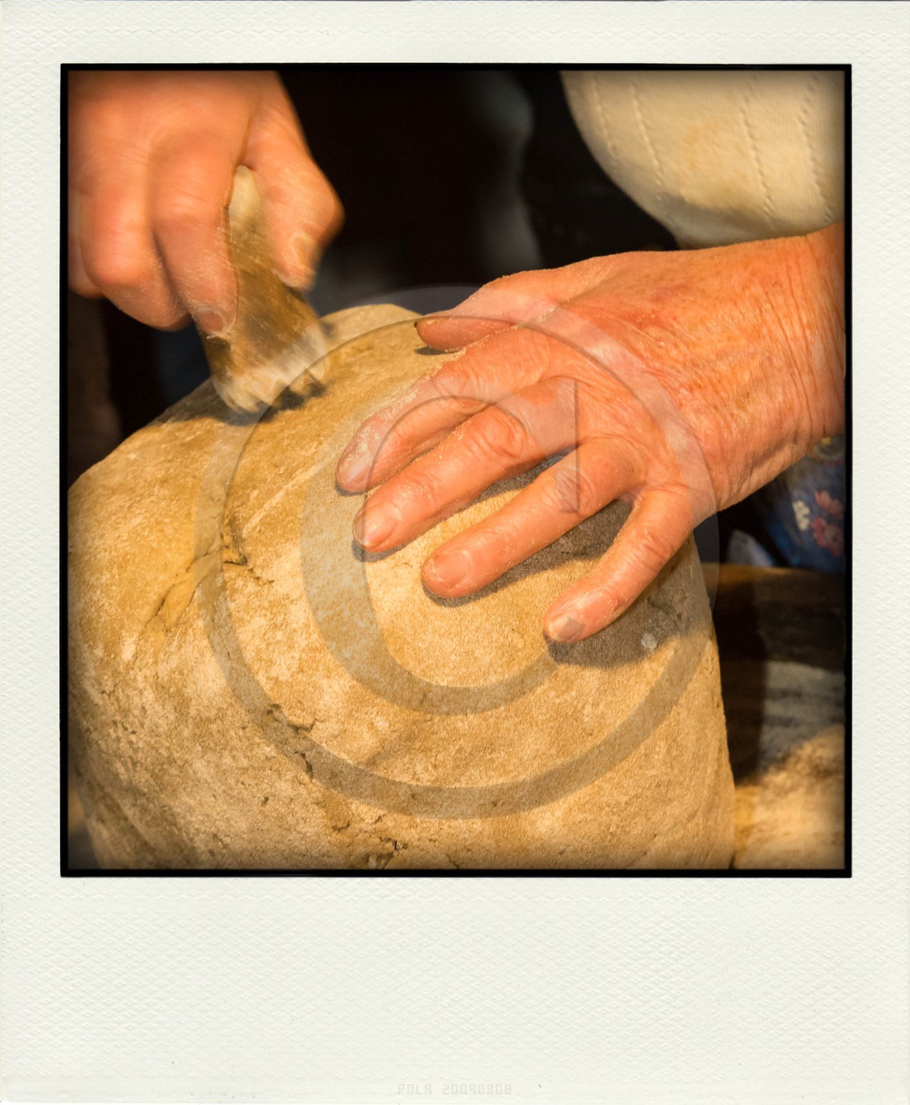 Village de Villar-d'Arène, fête du pain bouilli ou pain noir, marque de la famille Rousset