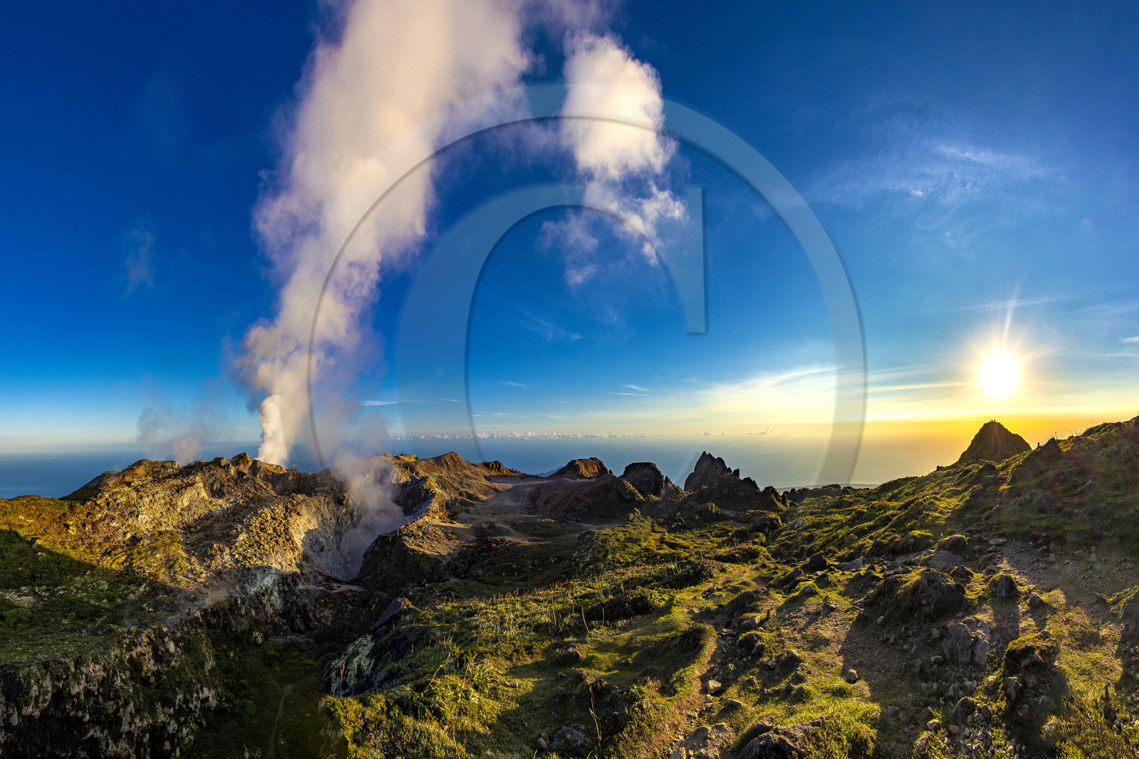 La Soufrière, volcan actif de la Guadeloupe