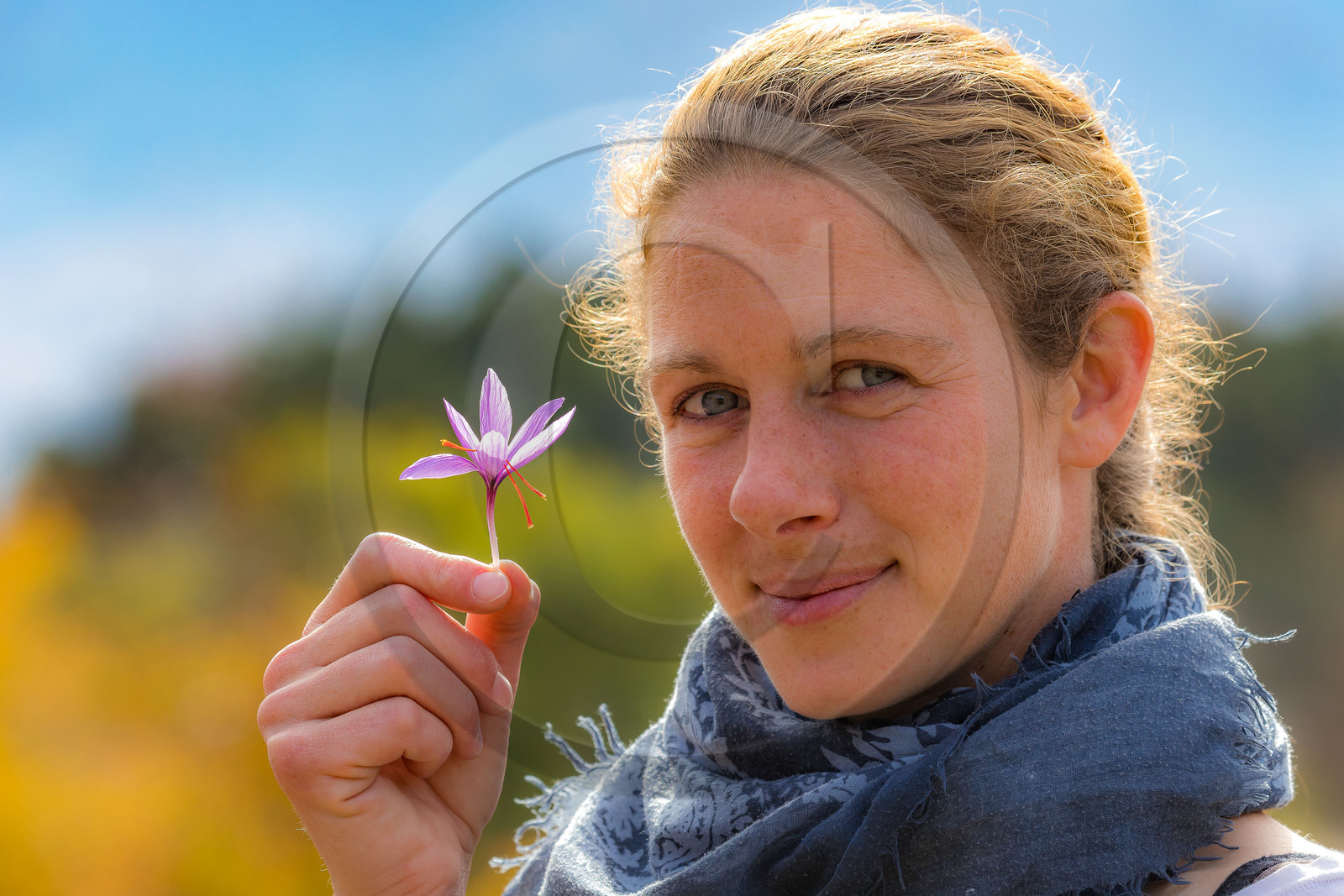 Melissa Bertrand-Pellisson,  safranière